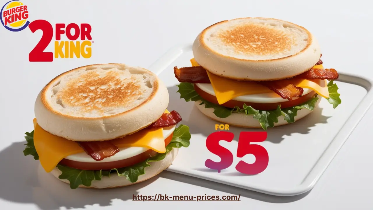 Burger King 2 for $5 Breakfast Sandwiches