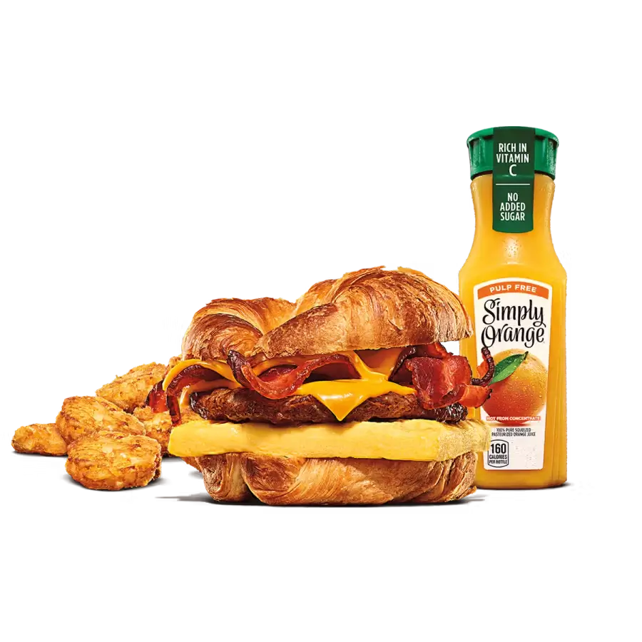 Bacon, Sausage, Egg & Cheese Croissan'wich Meals