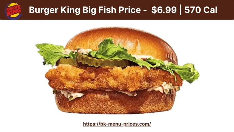 Burger King Big Fish Price, Calories, & Allergen