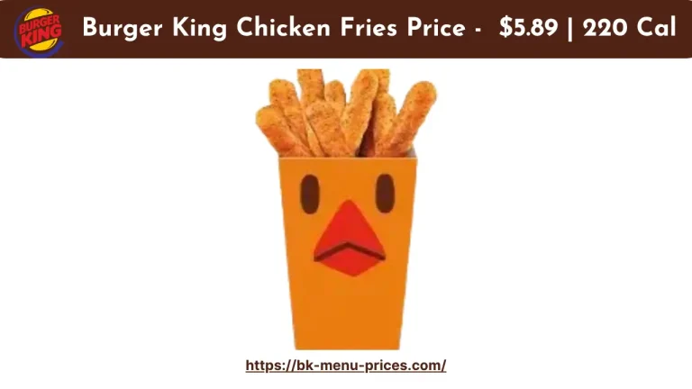 Burger King Chicken Fries Price