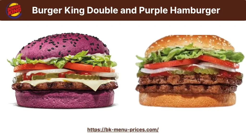 Burger King Double and Purple Hamburger