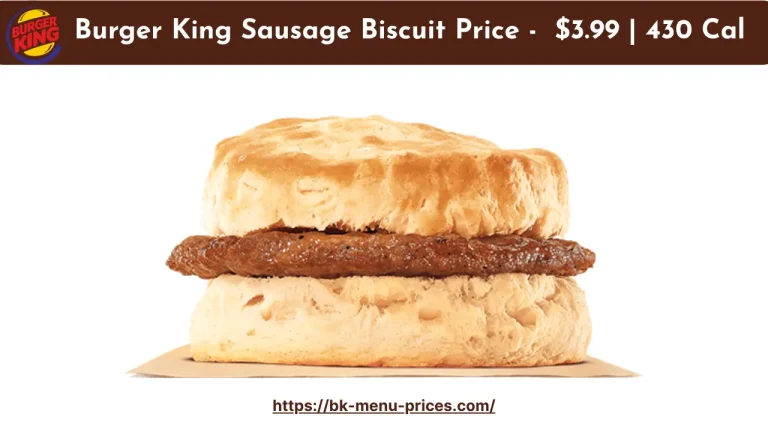 Burger King Sausage Biscuit Price, Nutrition, & Allergens